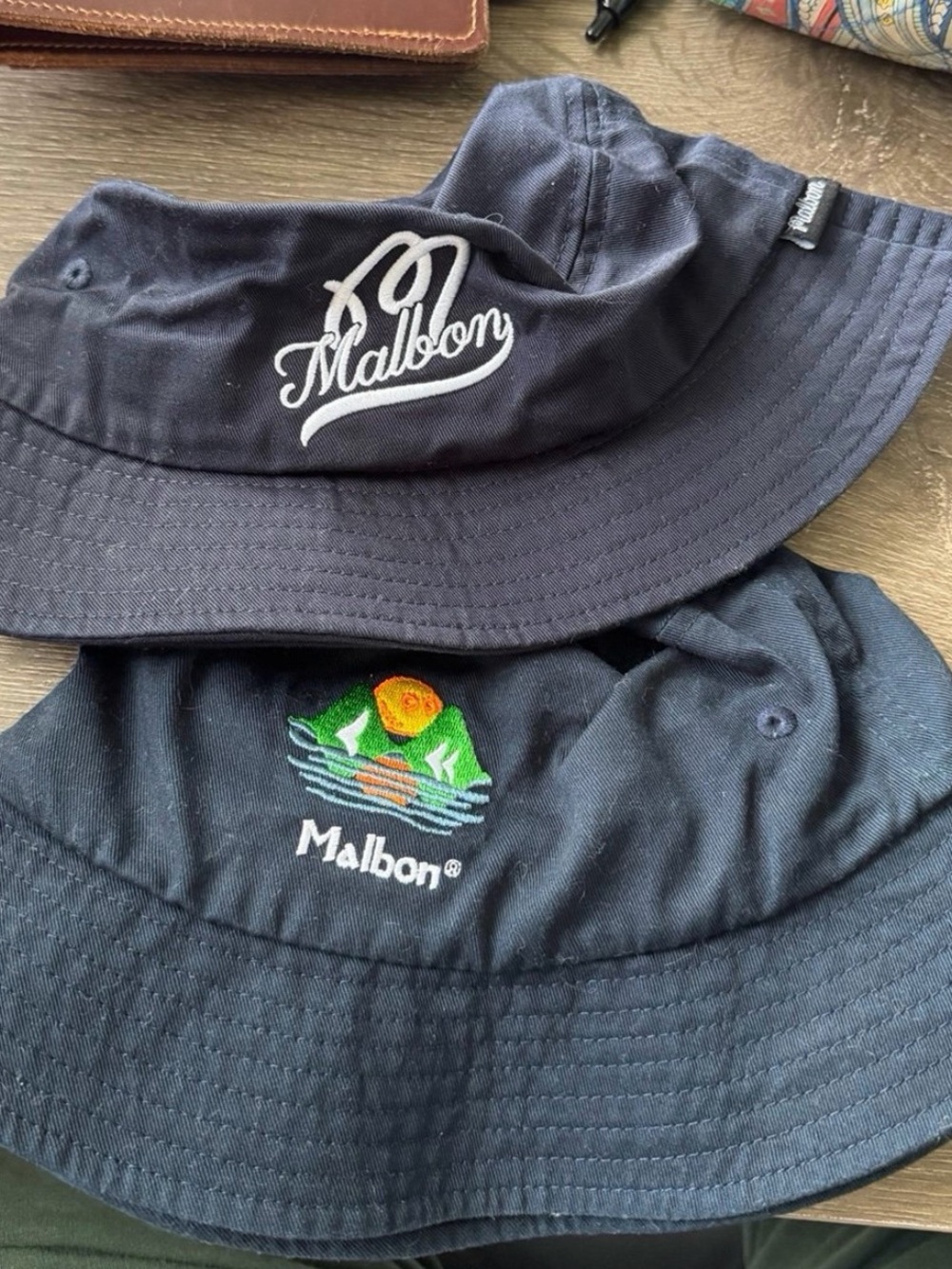 Malbon Bucket Hat Combo — Embroidered Logos